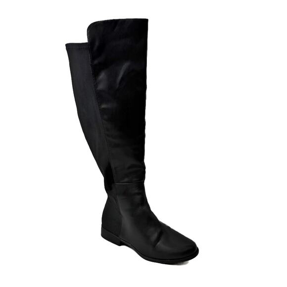 Lane Bryant 50/50 Faux-Leather Over-The-Knee Riding Boots size 9 Wide Calf - Picture 2 of 14